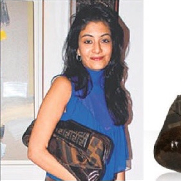 Fendi “To You” convertible shoulder bag - clutch grey feather pattern - Picture 16 of 16